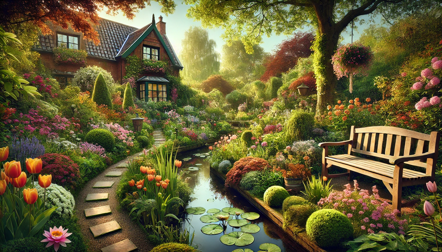 It is so famous that the garden is the spirit of the home