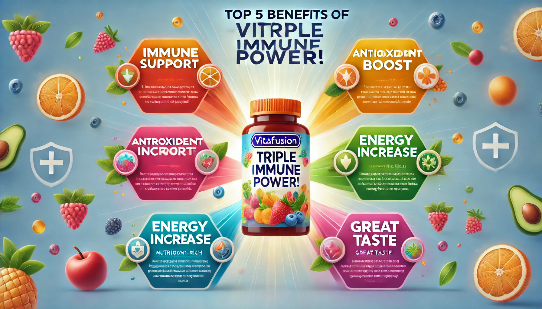 Top 5 Benefits of Vitafusion Triple Immune Power!